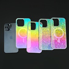 For iPhone 16e 16 15 Pro Max 14 13 12 11 Glitter Plating Shockproof Rugged Cover