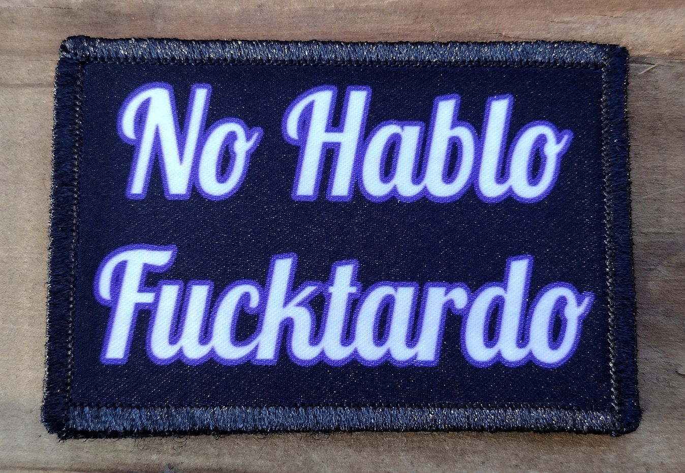 No Hablo Morale Patch Hook and Loop Army Custom Tactical Funny 2A Gear ...