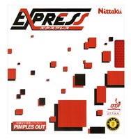 Nittaku Express Table Tennis Rubber / Black Red (1.3mm 2.0mm) Pimples Out Nittaku Express Table Tennis Rubber / Black Red (1.3mm 2.0mm) Pimples Out