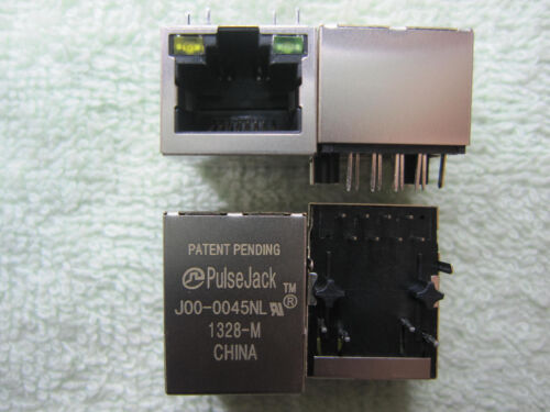 1 Piece Patent Pending Pulse Jack With Magnetics RJ45 J00-0045NL Port Connector - Picture 1 of 1