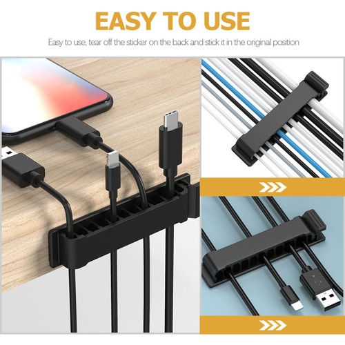 4 Pcs Wire Holder Holders for Cables Organiser Cord Organizer Self-adhesive - 第 6/11 張圖片