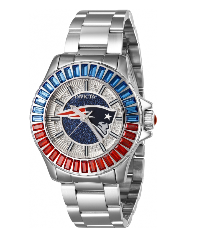 Invicta NFL New England Patriots 38mm Crystal Quartz Watch for Women 42048