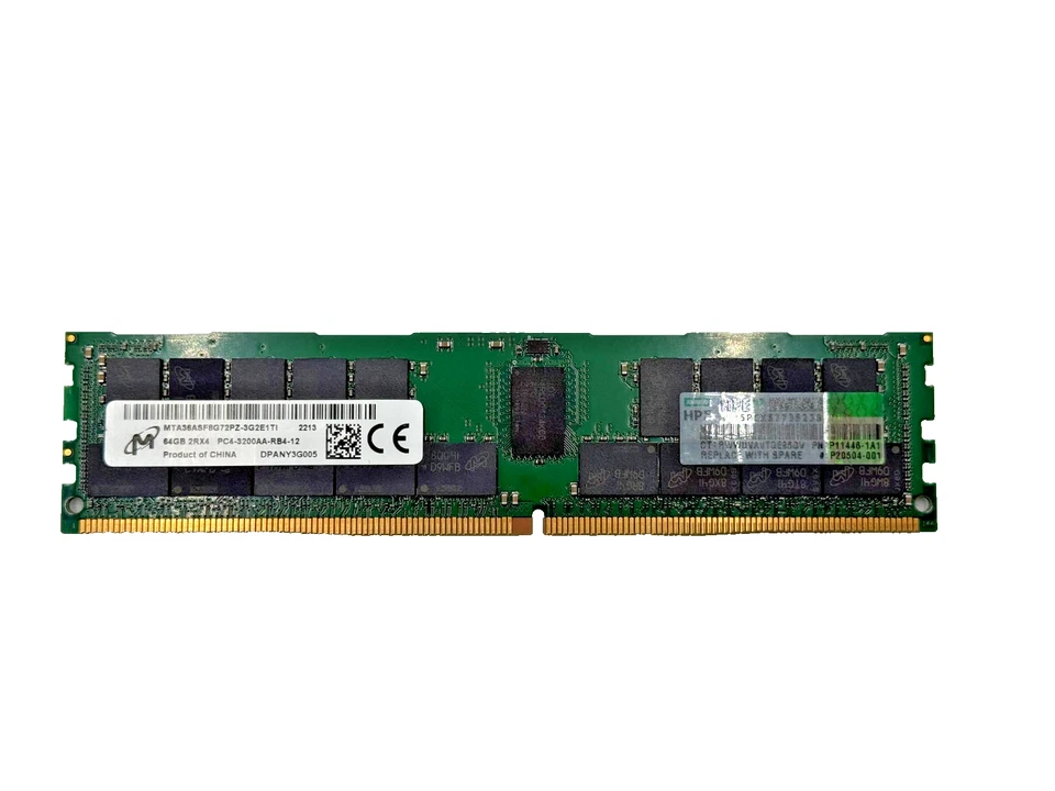P07650-B21 HPE 64 HPE 64GB 2Rx4 PC4-3200AA-R Smart Kit Memory AMD RAM P11446-1A1 - Image 3 of 4