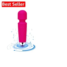 Wireless Mini Manual Back Massager - Travel-Friendly USB Quick Charger Red