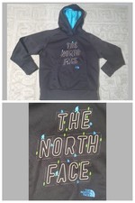 The North Face Boys Black Pullover Hoodie-Size Small 7/8 Years-Kangaroo Pocket