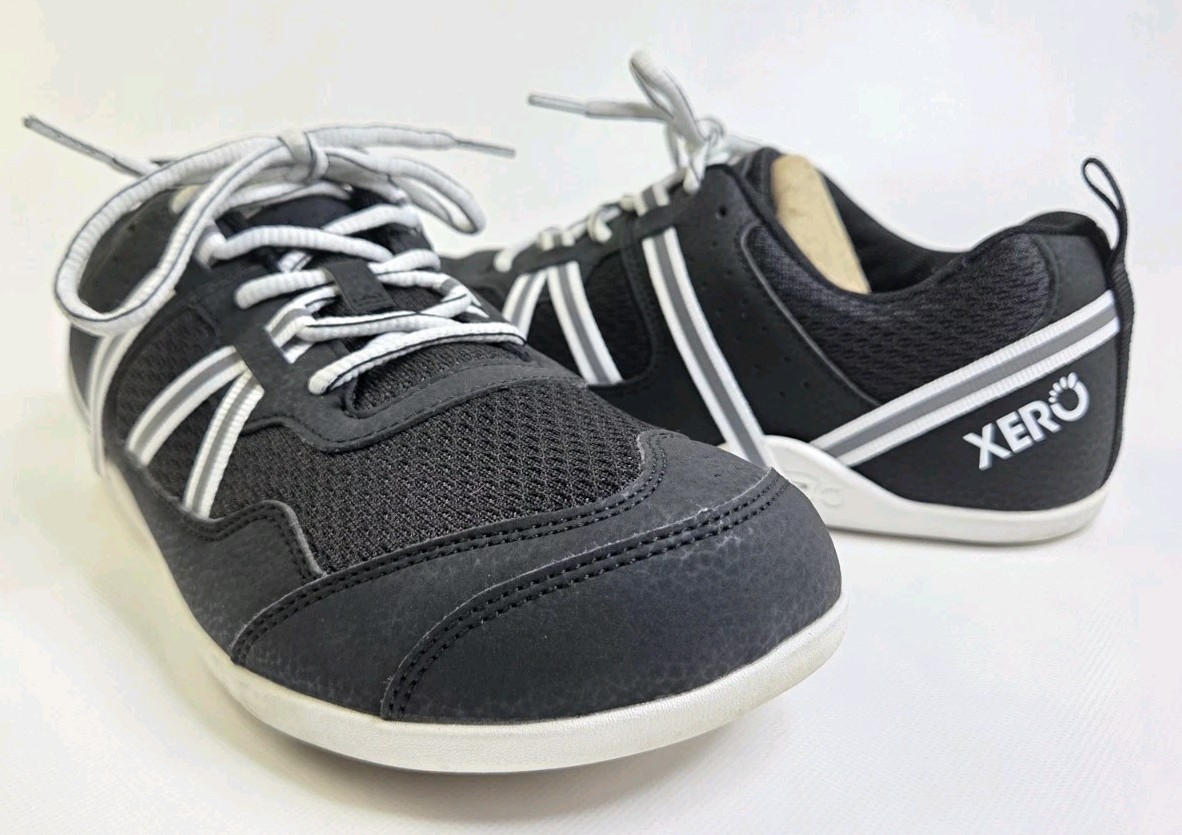 Xero Prio Womens Size 10.5 Barefoot Minimalist Running Shoes Black Gym Lifting