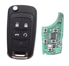 5 Buttons Keyless Remote Flip Car Key Fob Fit for Chevy Camaro 2010-2016/Chevy