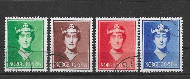 Norway - Sc# B11 - B14  VF Used, Lot#551