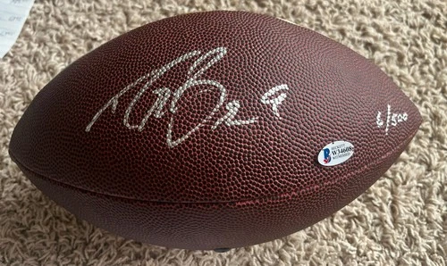Drew Brees Autographed Super Bowl Football Beckett Certified