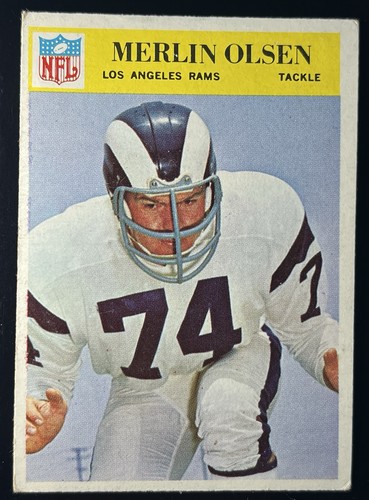 Merlin Olsen #102 1966 Philadelphia card