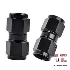 Female to Female Swivel Coupler Union Fitting Adapter Aluminum 6AN Straight