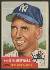 1953 Topps Ewell Blackwell #31 EX/MT