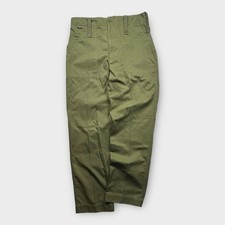 Vintage Men s US Army OG-107 Style Military Pants 90s Cinch Straight Cut 34x31