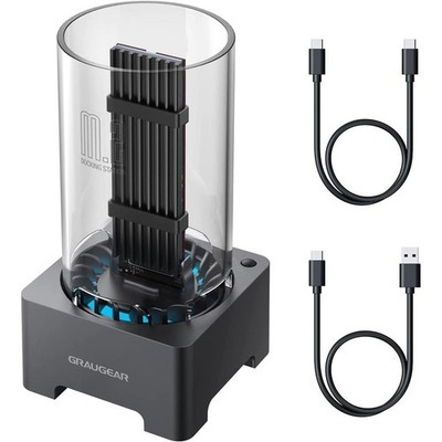 GRAUGEAR Docking Station USB-C M.2 NVMe NGFF SSD RTL9210B USB 3.2 10 Gbit/s