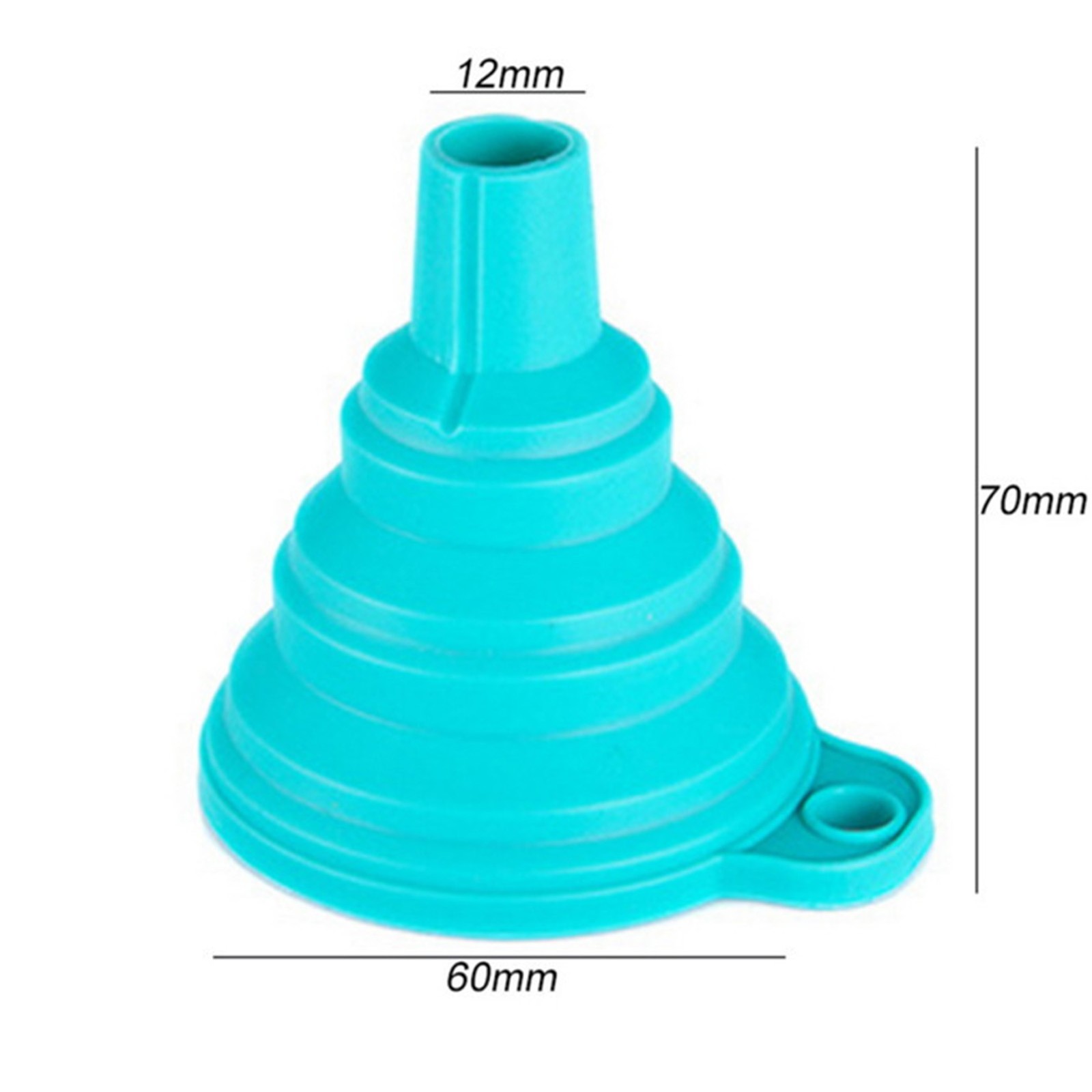 Food Grade Silicone Collapsible Funnel For Liquid Transfer In Kitchen Accessorie