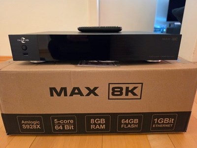 Dune HD MAX 8K | Dolby Vision | HDR 10+ | DLNA  Media Player | Linear Netzteil