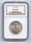 1949 Franklin Half Dollar, NGC MS-64 FBL, Full Bell Lines