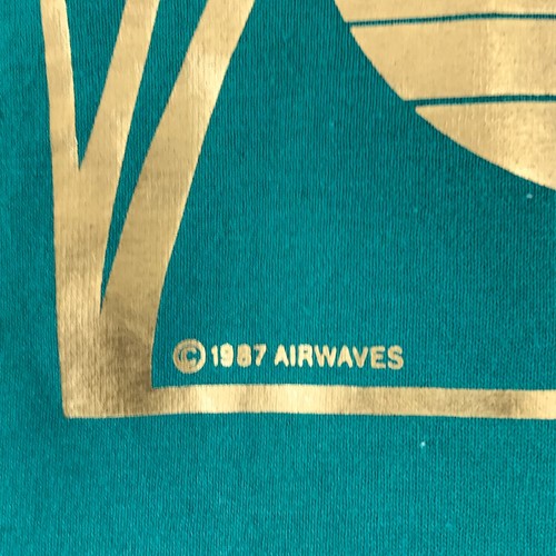 Vintage Hanes St. Maarten Graphic Print Tee Adult XL Single Stitch 1987 Airwaves - Picture 12 of 12