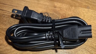 2Prong AC Replacement Power Cord 4ft E121345 7A 125V