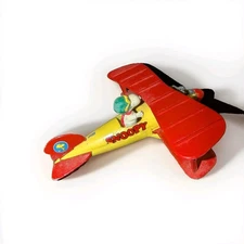 Aviva Toy Co Snoopy Ace WW 1 Sopwith Camel Biplane 1965 Great Paint Vintage 