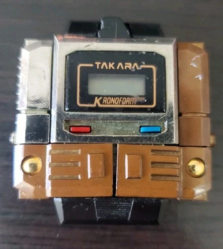 Vintage Takara Transformers Kronoform Watch Gold 1983 Robot Untested Rare Lot 1