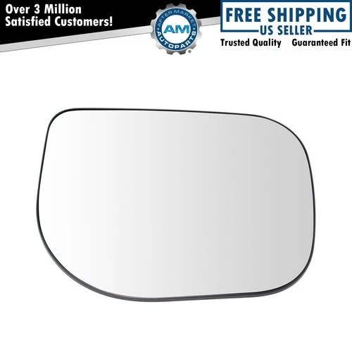 Exterior Mirror Glass w/ Backing Plate RH Passenger Side for Nissan Titan
