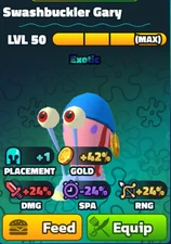 Swashbuckler Gary (PET) - Spongebob Tower Defense