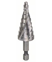Bosch Stufenbohrer Hss, Sechskantschaft, 4 - 20 Mm, 1/4 Zoll, 70,5 Mm, 9 Stufen