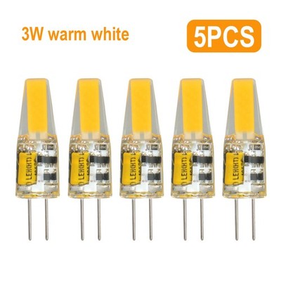 5PCS / 10PCS G4 LED 12V AC/DC COB Light 3W/6W High Quality LED G4 COB Lamp Bulbs