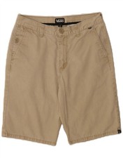 VANS Mens Chino Shorts W28 Small Beige Cotton RG07