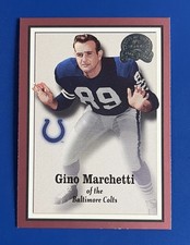 2000 Fleer Greats of the Game Football Gino Marchetti Baltimore Colts #43