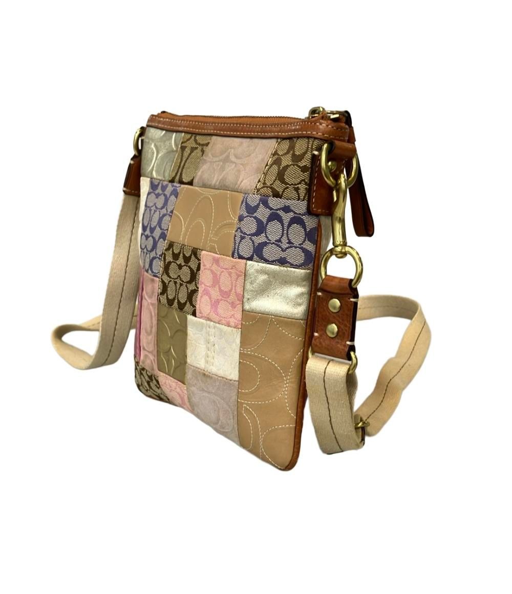 Coach Shoulder Bag Crossbody Patchwork Signature … - image 3