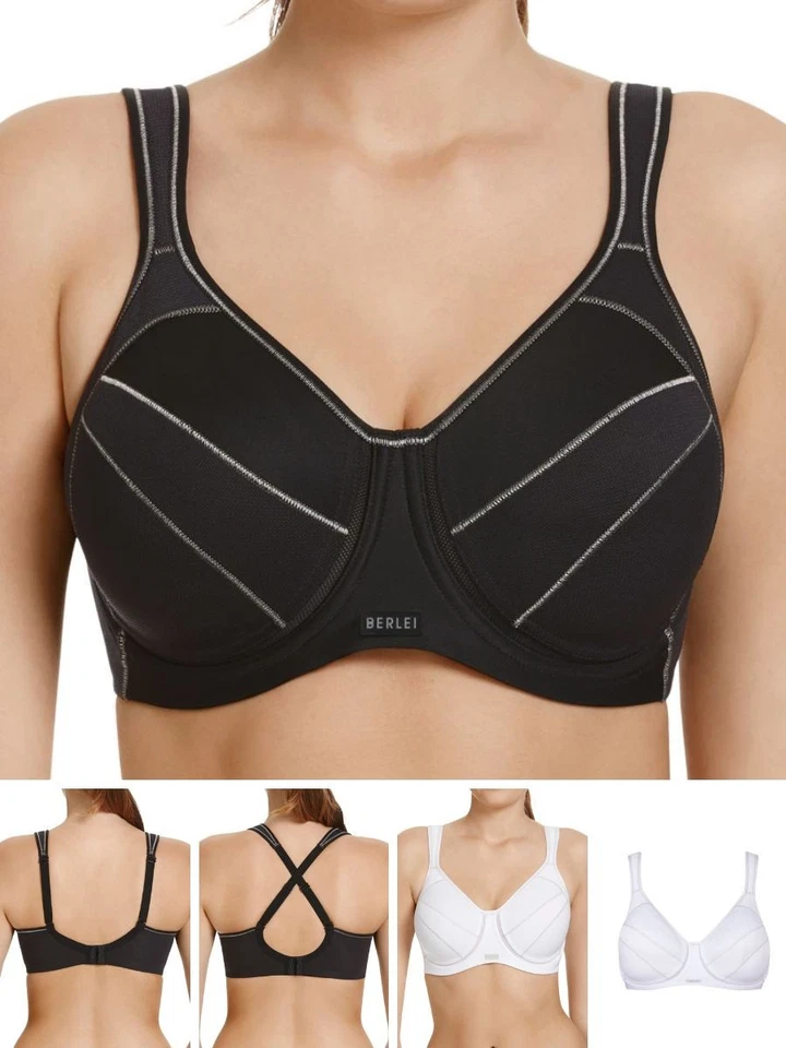 Berlei Full Support BH Bügel Sport BH Medium Impact Komfort Sportbekleidung - Bild 1 von 1