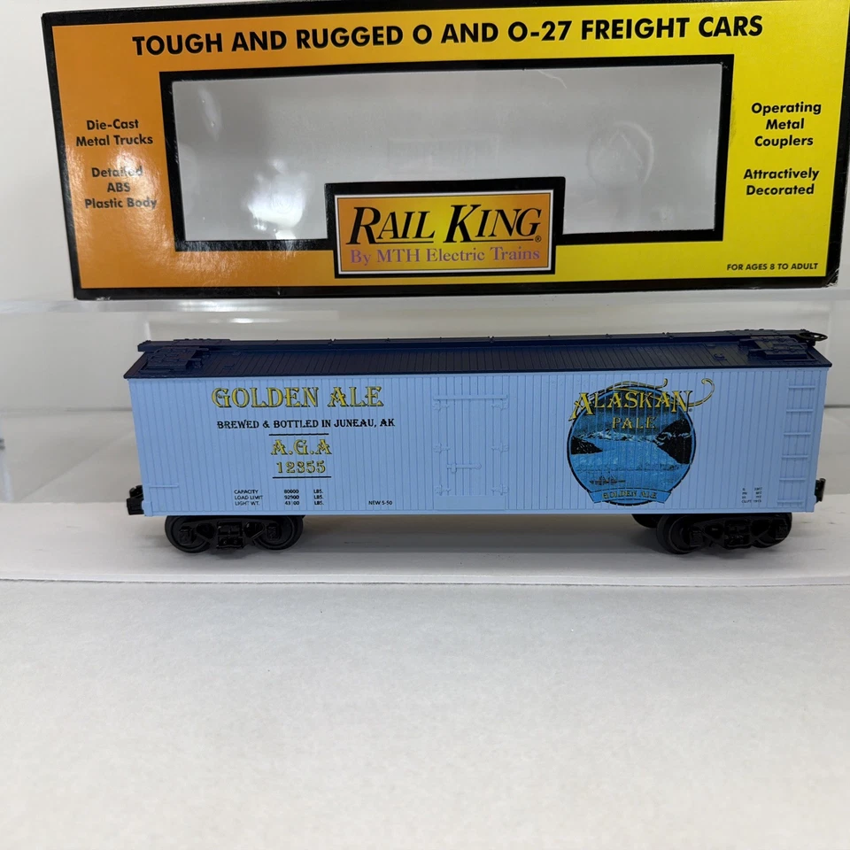 MTH RailKing 30-78062 Alaskan Pale Ale Beer Reefer New O O-27 #12355 - Image 2 of 4
