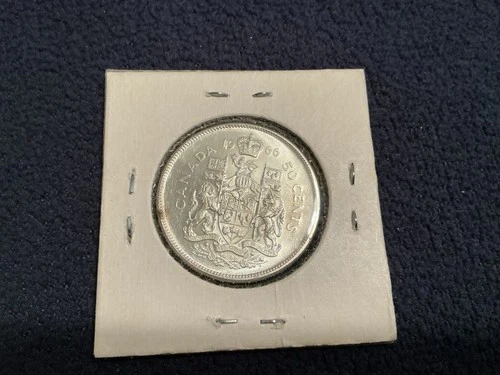 1966 Canadian Silver Half Dollar Unc.