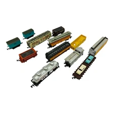 Large Lot N Scale Freight & Passenger Train Cars Mixed Brands Vintage Lot Parts