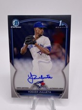 2023 Bowman Chrome Yosver Zulueta 1st Bowman Prospect Auto Reds
