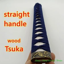 26cm straight Handle &Tsuka Dragon Tiger Fittings for Japan Katana Swords #1772