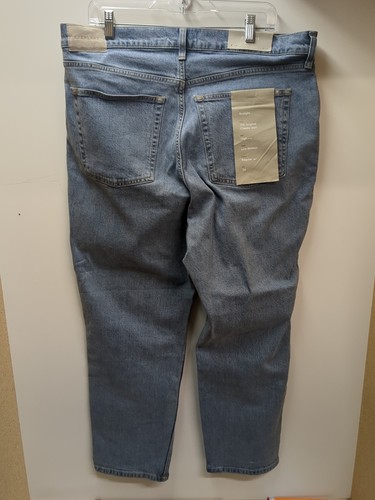 EVERLANE Jeans Womens Size 34 Light Wash Straight High Waisted ORIGINAL CHEEKY - Picture 2 of 7