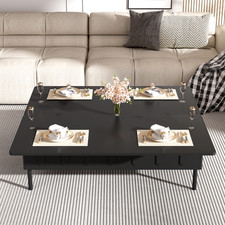 NEW Lift-Top Coffee Table Center Table Coffee Table w/2 Drawers  Hidden Storage