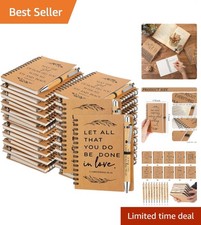 Faith-Inspired 100-Piece Christian Prayer Journals & Pen Set for Church Events