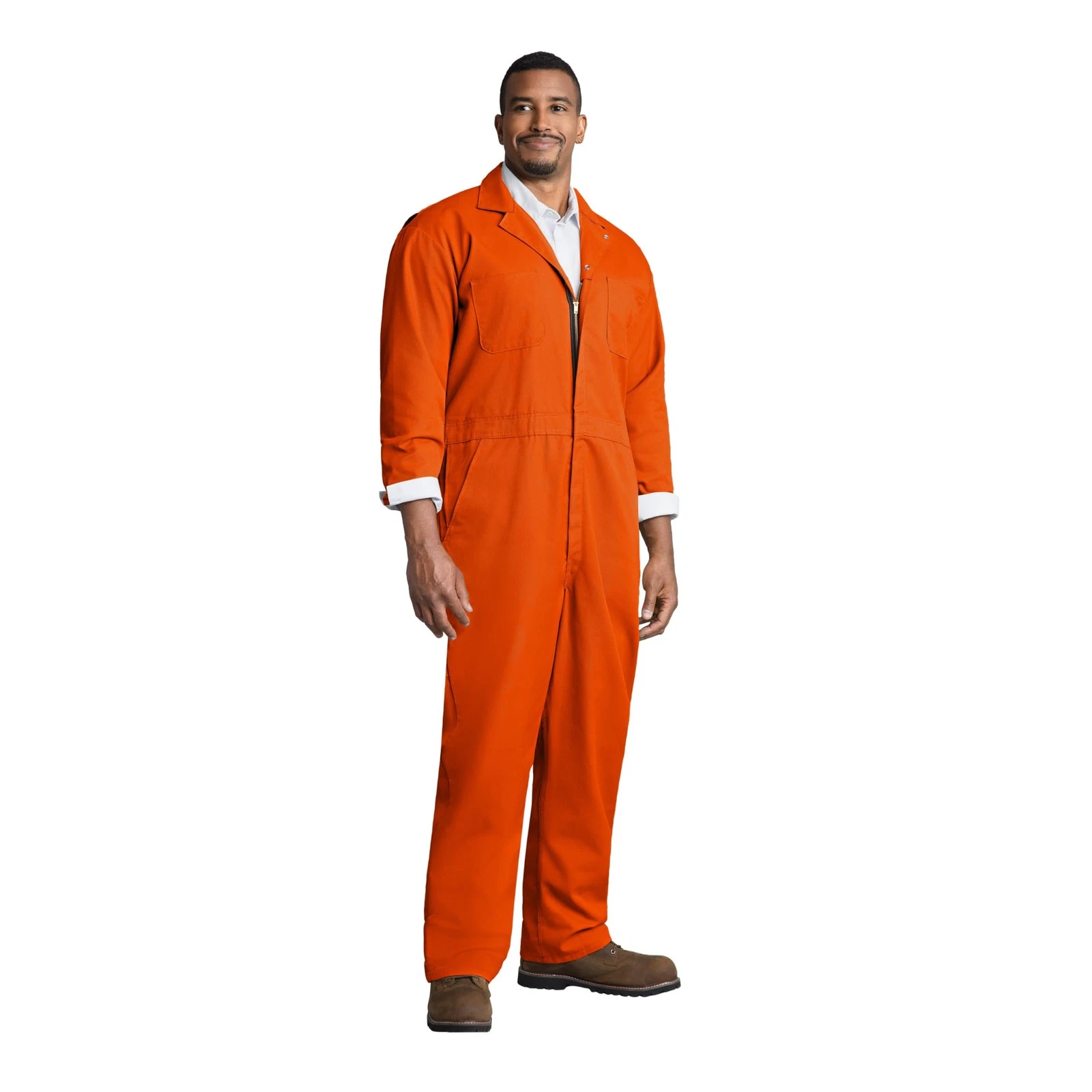 Red Kap Men's Twill Action Back Coverall, Orange, 46 image 1