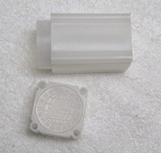 Empty Englehard Corporation Plastic Tube Holder Colella West Covina CA. (READ)