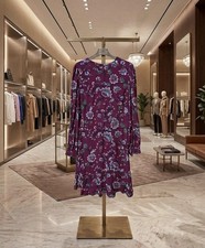 ANN TAYLOR LOFT NWT $89 Crepe Floral Flounce Hem Casual Dress Size 8