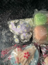 Purple And White Stitch Soy Candle Wax Melt Handmade Scented Lavander