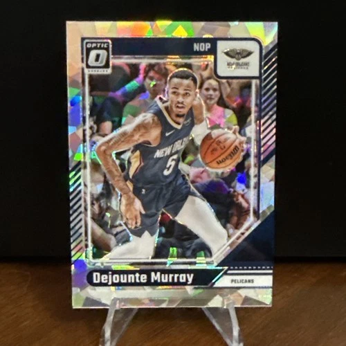 2024-25 Panini Donruss Optic Dejounte Murray #28 Cracked Ice Prizm /25