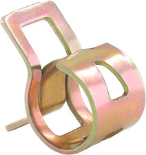 60 Pcs 8Mm ID Spring Band Type Clamps, 5/16" Fuel Hose Clamps Fasteners, Golden