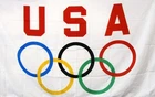 USA OLYMPICS 3X5 FLAG