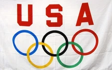 USA OLYMPICS 3X5 FLAG