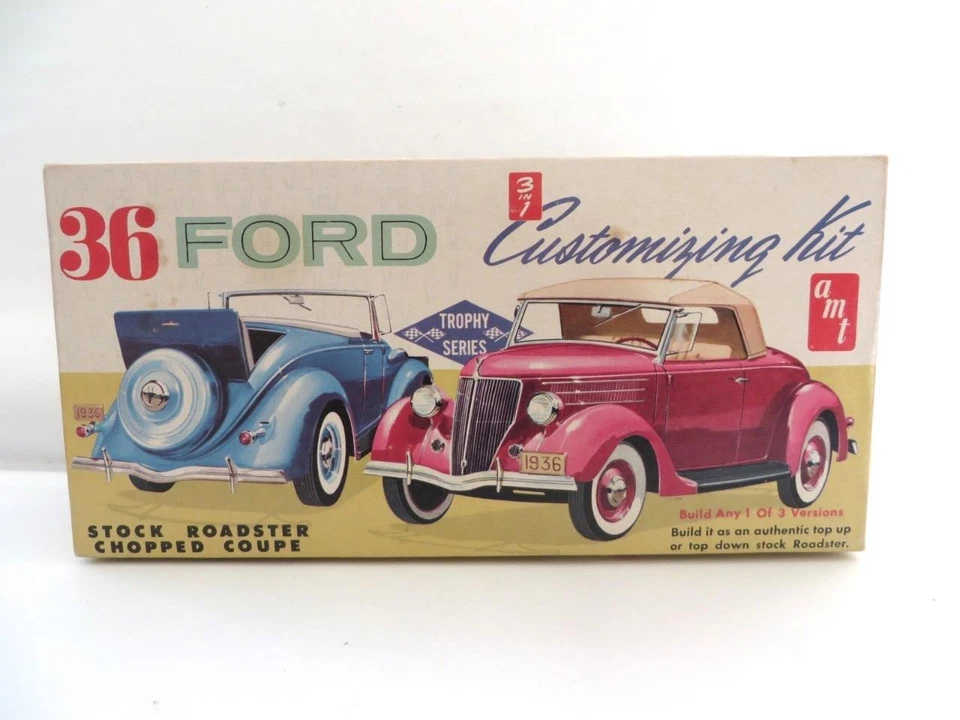 Ford "Sum Fun" 1936 construido AMT cupé de 2 puertas en caja y bien construido con instrucciones Foto 2 de 4